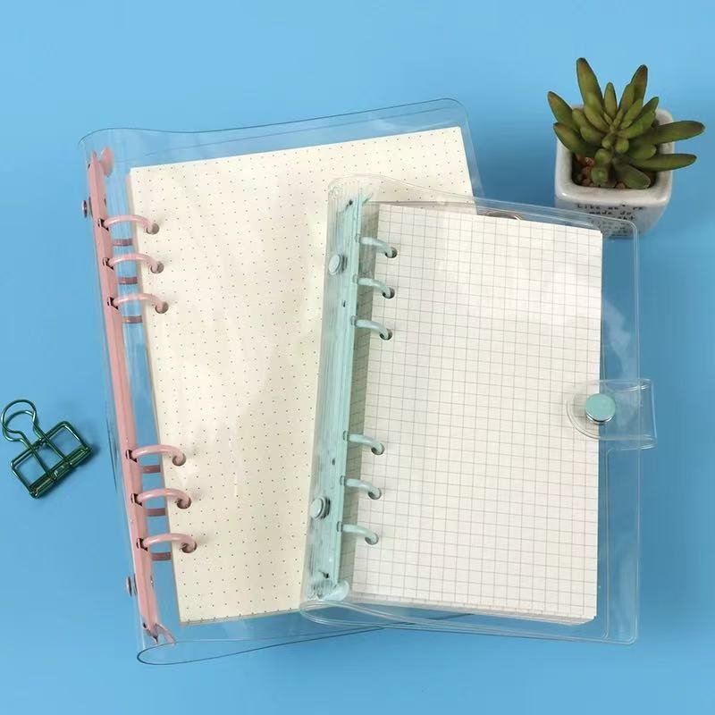 Susu Translucent Jelly Binder - Aesthetic 6-Ring Organizer for Budgeting & Photocards