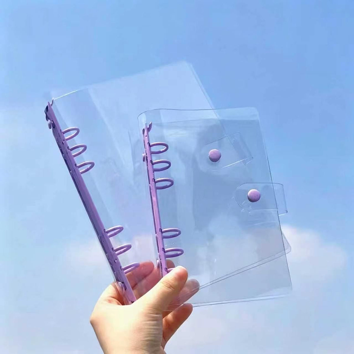 Susu Translucent Jelly Binder - Aesthetic 6-Ring Organizer for Budgeting & Photocards