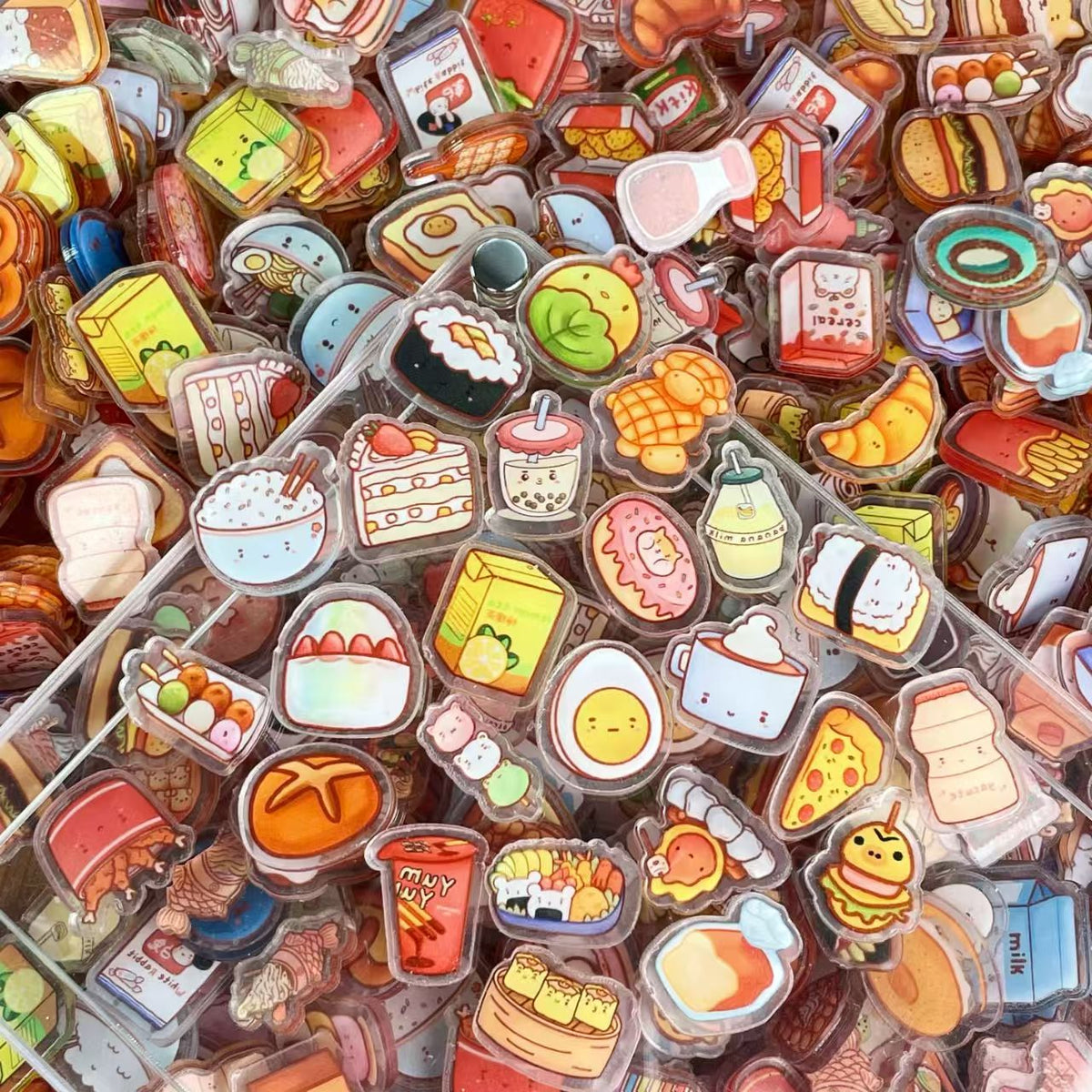 Cute Kawaii Food Stickers, Cartoon Food-Themed Decorative Stickers for Journals, Scrapbooks, Planners & DIY Crafts